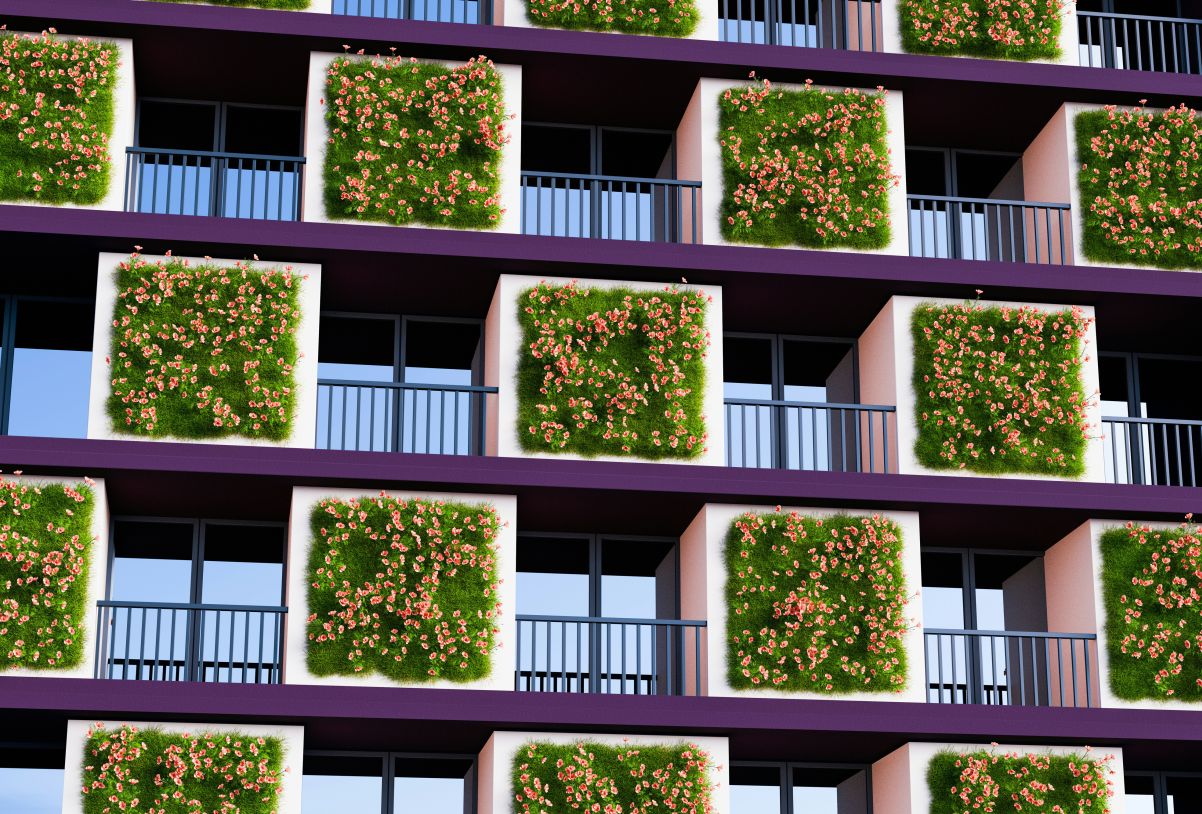 Apartments with flowers