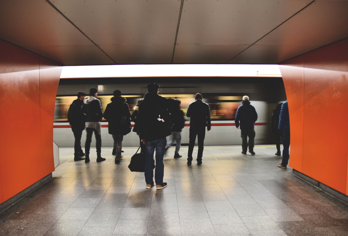 People on platform