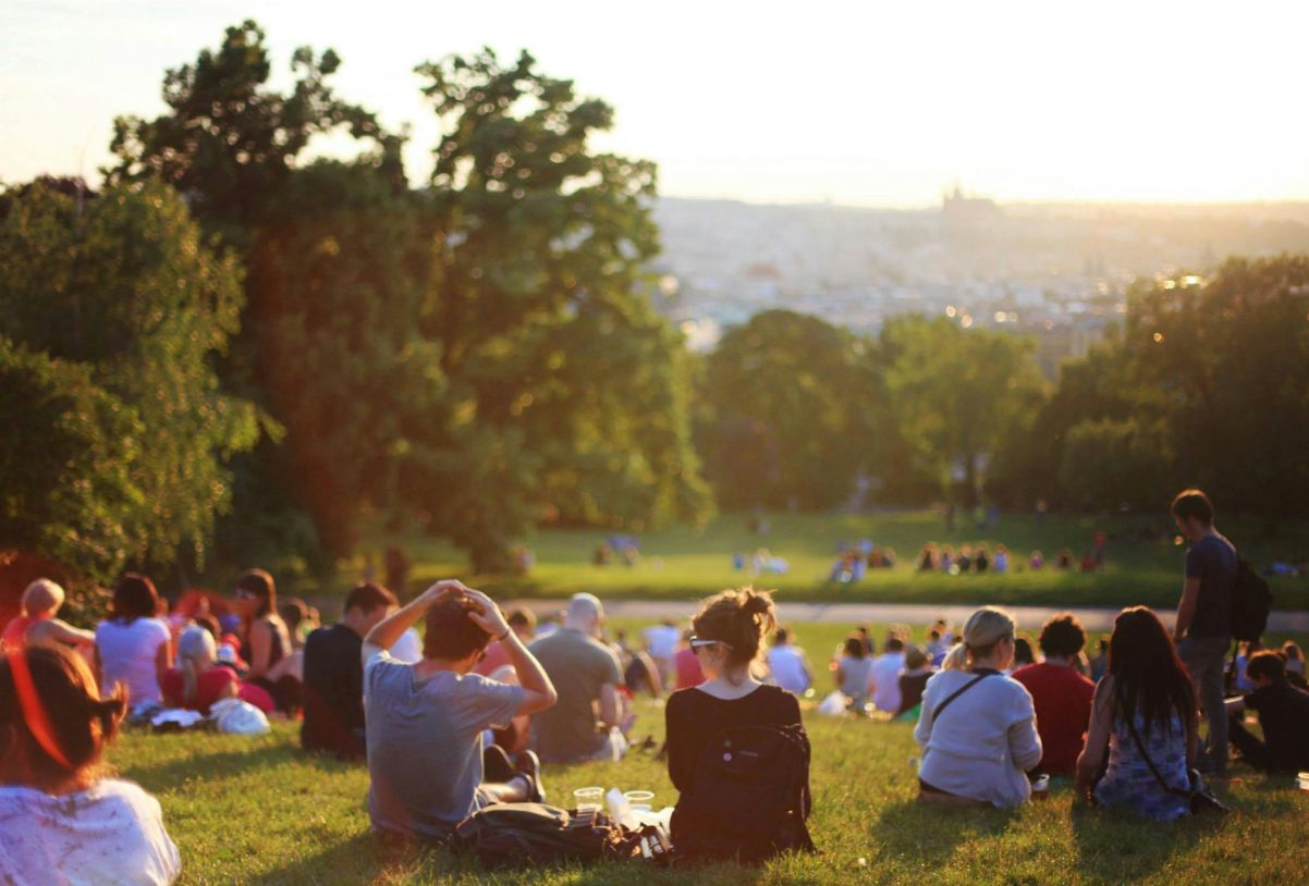 Group of people in a park