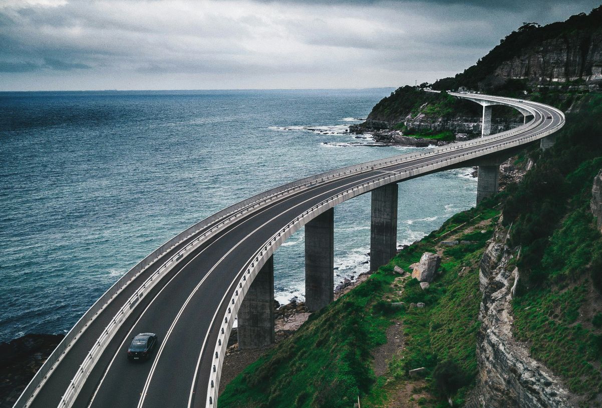 Coastal road bridge